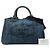 Tote Sacola Prada em denim azul com logo Canapa - vista 7