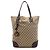 Borsa Tote Gucci Beige Large GG Canvas GG Charm