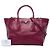 Double Bolsa Prada Red Glace Calf Twin Pocket de alça dupla Vermelho Bordeaux - vista 7
