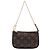 Louis Vuitton Brown Monogram Mini Pochette Accessoires Marrone