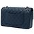 Chanel Blue Medium Classic Caviar Double Flap Blau Marineblau - Ansicht 2