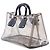 Prada Tote aus PVC mit schwarzem Spazzolato-Besatz - Ansicht 2