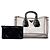 Prada Tote aus PVC mit schwarzem Spazzolato-Besatz - Ansicht 7