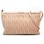 Clutch con cierre de marco Miu Miu en nappa matelassé marrón con correa Castaño Carne