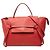 Céline Celine Mini Gürteltasche aus narbigem Kalbsleder Rot