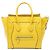 Céline Celine Mini Luggage Tote in pelle di vitello grana grossa gialla Giallo