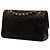 Chanel Black Small Classic Lambskin Double Flap Preto - vista 2