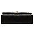 Chanel Black Small Classic Lambskin Double Flap Preto - vista 3