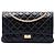 Chanel Black Quilted Aged Calfskin Reissue 2.55 Double Flap 226 Nero