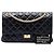 Chanel Black Quilted Aged Calfskin Reissue 2.55 Double Flap 226 Nero - vista 7