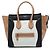 Céline Celine Mini Luggage Tote in pelle di vitello tricolore bianca Bianco