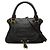 Bolsa Satchel Marcie Chloé em couro granulado preto tamanho Medium