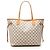 Louis Vuitton White Damier Azur Neverfull MM Weiß