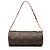 Louis Vuitton Brown Monogram Papillon Pochette Marron