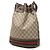Borsa Secchiello Gucci Beige GG Supreme Web Ophidia - vista 2