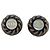 Orecchini a clip Chanel in resina nera CC e placcati oro Nero