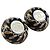 Orecchini a clip Chanel in resina nera CC e placcati oro Nero - vista 2