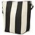 Céline Celine Small Striped Canvas Seau Sangle Bucket Bag in Weiß - Ansicht 2