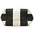 Céline Celine Small Striped Canvas Seau Sangle Bucket Bag in Weiß - Ansicht 3