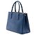 Prada Blue Medium Saffiano Lux Galleria Double Zip Satchel Handtasche Blau Dunkelblau - Ansicht 2