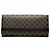 Céline Celine Black Macadam Coated Canvas Long Wallet