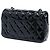 Chanel Black Mini Rectangular Classic Patent Single Flap Schwarz - Ansicht 2