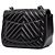 Chanel Black Mini Square Classic Chevron Lambskin Single Flap Schwarz - Ansicht 2