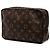 Louis Vuitton Brown Monogram Trousse Toilette 23 Castaño - vista 2