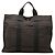Hermès Gray Canvas Herline MM Brown Dark grey