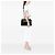 Autre Marque Borsa Cabas Rive Gauche Saint Laurent in pelle di vitello embossed croc nera Medium Nero - vista 6