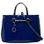 Borsa Satchel Gucci Blue Patent Bright Bit