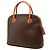 Céline Borsa a mano dome Celine in tela rivestita Brown Macadam Marrone - vista 2