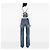 Mini zaino Chloé Faye in vitello e camoscio blu Blu chiaro - vista 6