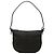 Borsa Hobo Fendi in tela con stampa zebra nera Nero