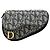 Autre Marque Pouch Saddle Diorissimo in tela blu Dior