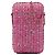 Portacellulare con catena in tweed rosa Chanel