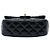Chanel Black Mini Square Classic Patent Enamel Coco Hearts Single Flap Schwarz - Ansicht 3