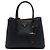 Prada Black Small Saffiano Cuir Double Satchel