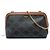 Céline Celine Triomphe Clutch mit Kette aus beschichtetem Canvas in Braun Dunkelbraun