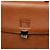 Borsa Satchel Burberry in pelle di vitello marrone - vista 5