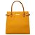 Borsa a mano Burberry in pelle gialla Giallo Senape