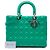 Autre Marque Dior Green Large Lambskin Cannage Lady Dior Verde - vista 7