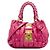 Miu Miu Coffer Satchel aus rosa gestepptem Lammleder Pink
