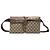 Bolso cinturón Gucci Beige GG Supreme de doble bolsillo
