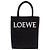 LOEWE Standard A5 Satchel aus schwarzer Raffia