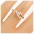Autre Marque Anello Tiffany Hook Band Ring - vista 5