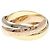 Anello Cartier Trinity in oro rosa bianco e giallo 18K