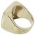 Anel Chanel ABG923 Ouro e Branco Dourado - vista 2