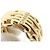 Chanel ABH656 Gold Band Ring Golden - Ansicht 3