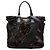 Bolso Tote de Prada con Flores de Cuentas Negro